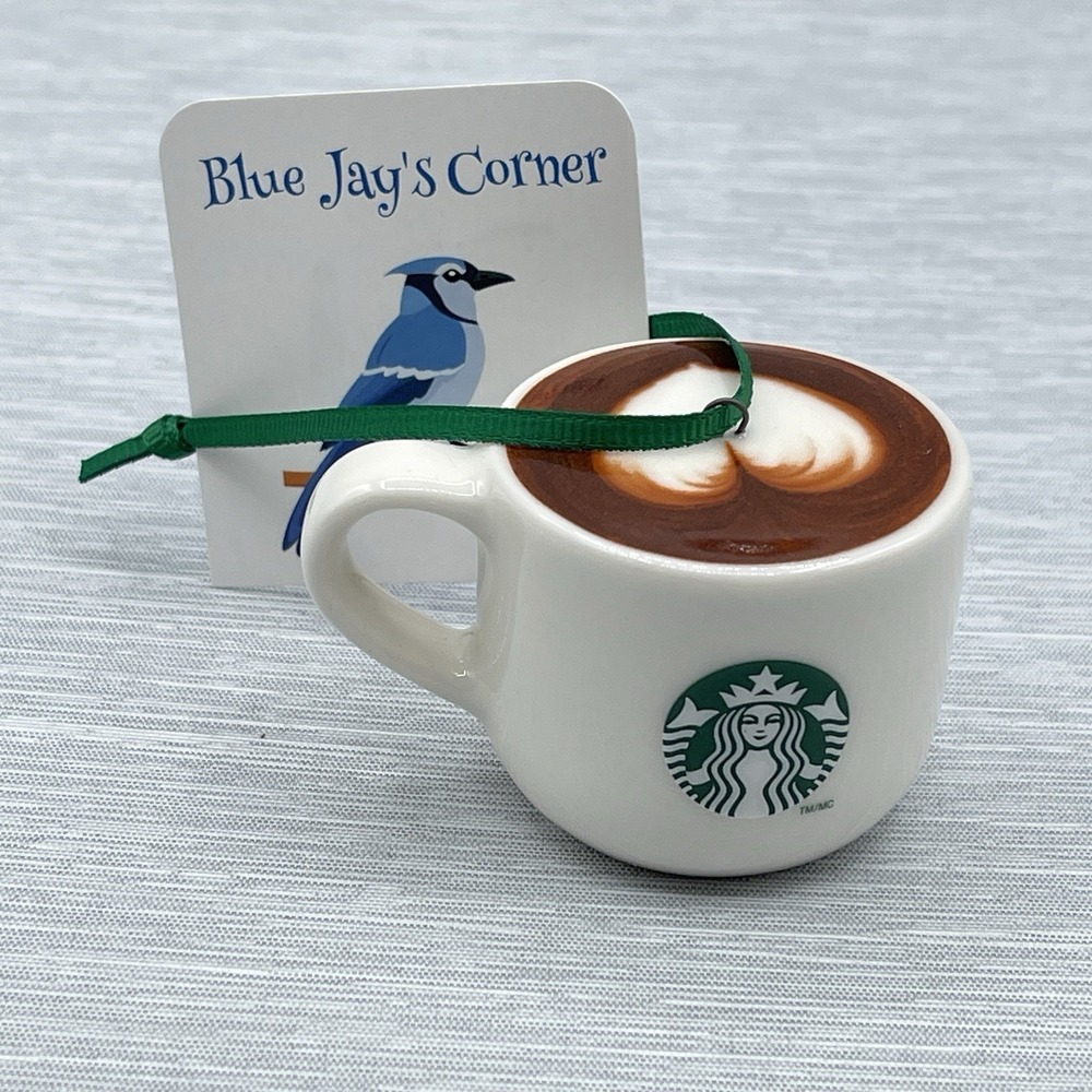 Starbucks Ornament Ceramic Cup Latte Heart 2025 Valentine Love USA Release